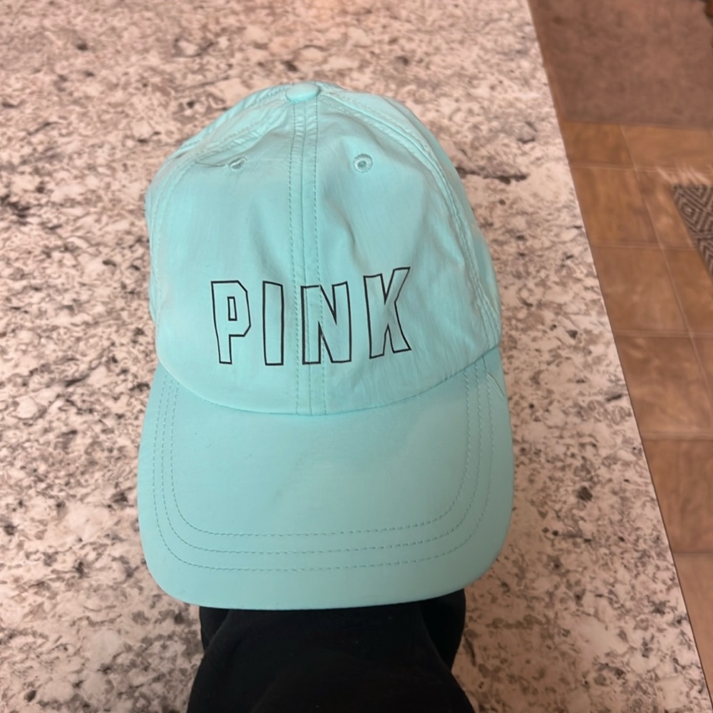 PINK blue ball cap